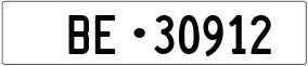 Trailer License Plate